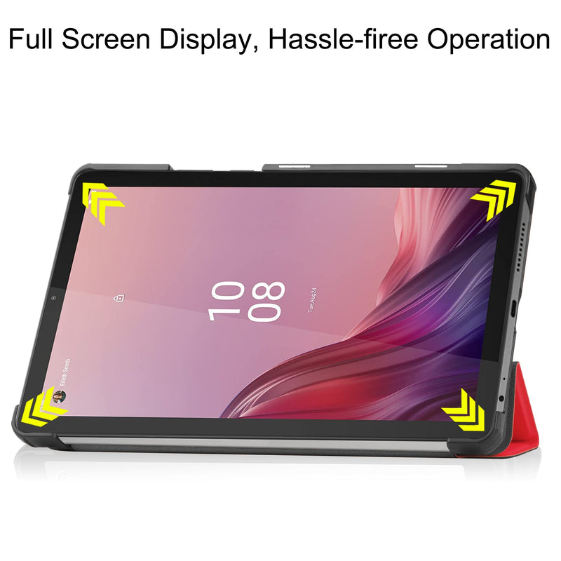 Lenovo Tab M9 TB310 Tri-Fold PU Case [Red]