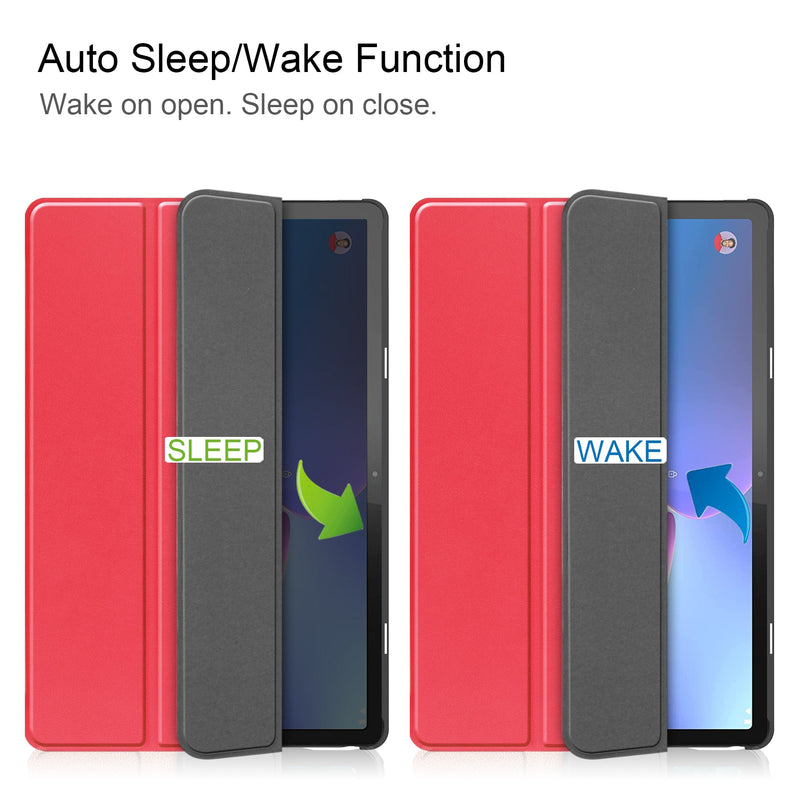 Lenovo Tab P11 (2nd Gen) TB350 Tri-Fold PU Case [Red]