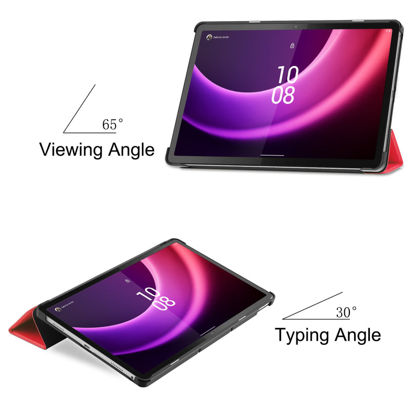 Lenovo Tab P11 (2nd Gen) TB350 Tri-Fold PU Case [Red]