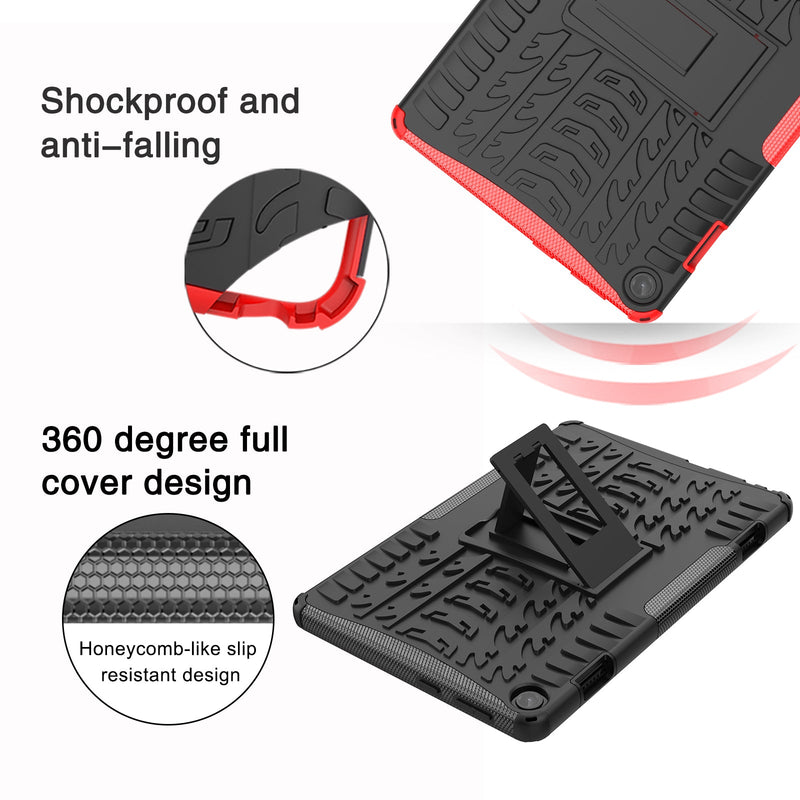 Lenovo Tab M10 (3rd Gen) TB328 Heavy Duty Rugged Case [Red]