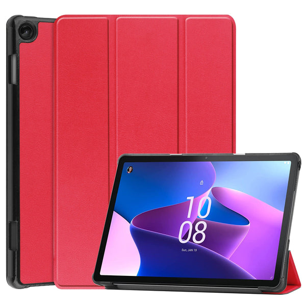 Lenovo Tab M10 (3rd Gen) TB328 Tri-Fold PU Case [Red]
