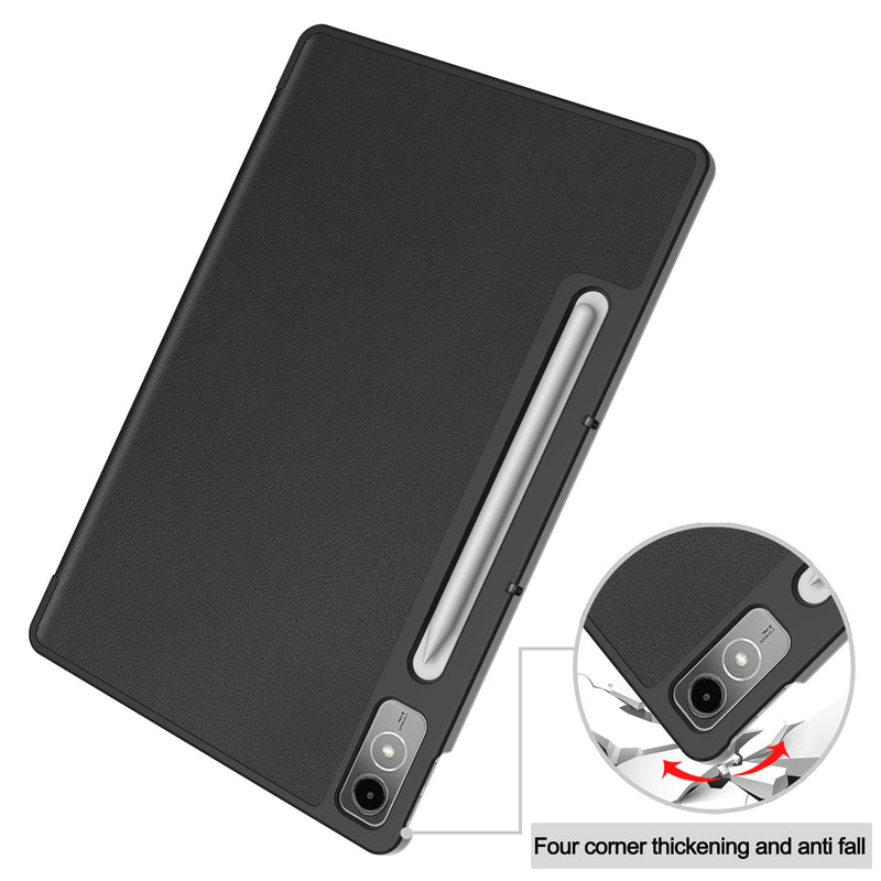 Lenovo Tab P12 TB370 Tri-Fold PU Case [Black]