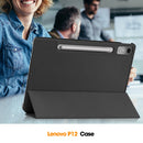 Lenovo Tab P12 TB370 Tri-Fold PU Case [Black]