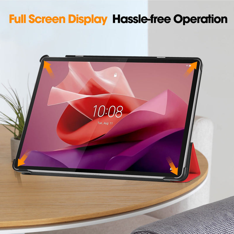Lenovo Tab P12 TB370 Tri-Fold PU Case [Red]