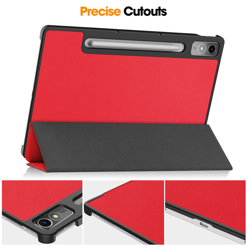 Lenovo Tab P12 TB370 Tri-Fold PU Case [Red]