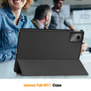 Lenovo Tab M11 TB330 Tri-Fold PU Case [Black]