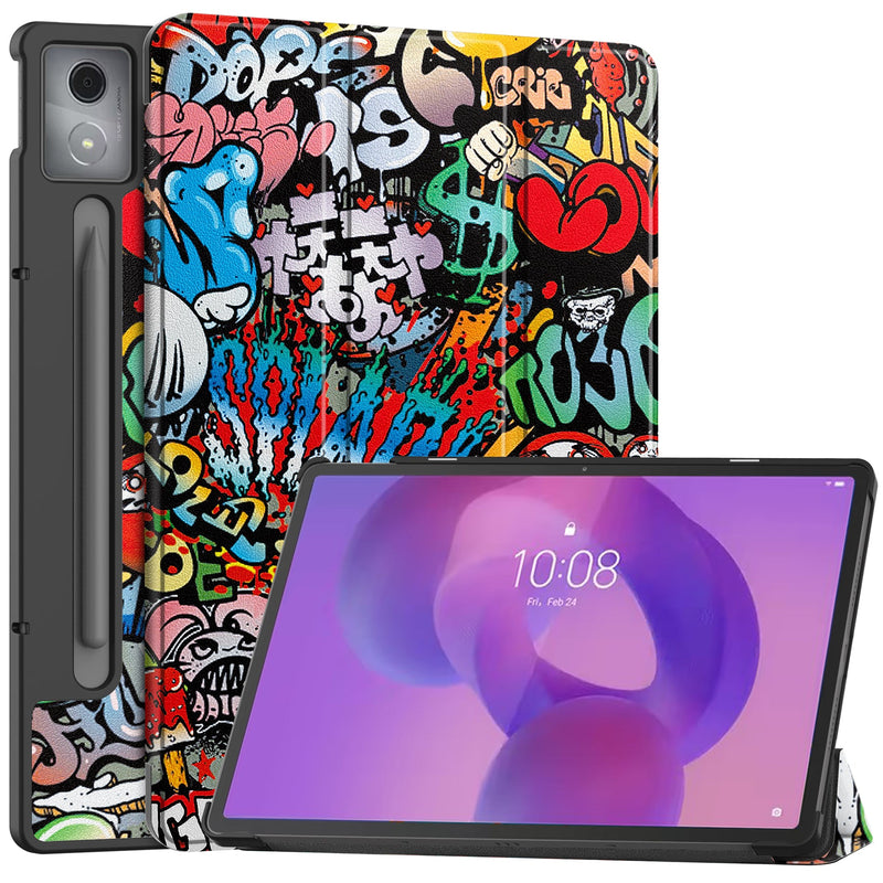Lenovo Idea Tab Pro 12.7" Designer Tri Fold Case [Graffiti]