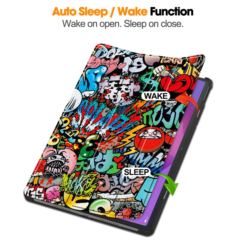 Lenovo Idea Tab Pro 12.7" Designer Tri Fold Case [Graffiti]