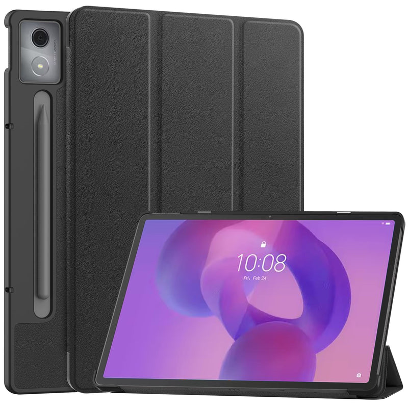 Lenovo Idea Tab Pro 12.7" Tri Fold PU Leather Case [Black]
