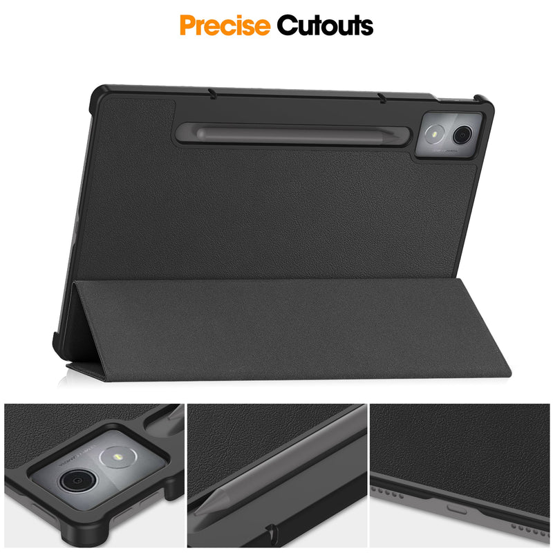 Lenovo Idea Tab Pro 12.7" Tri Fold PU Leather Case [Black]