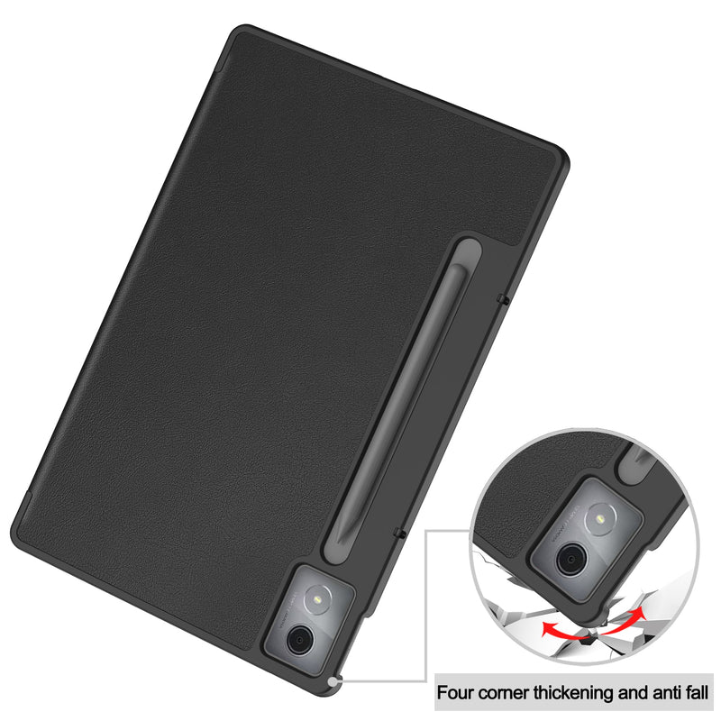 Lenovo Idea Tab Pro 12.7" Tri Fold PU Leather Case [Black]