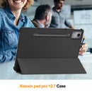 Lenovo Idea Tab Pro 12.7" Tri Fold PU Leather Case [Black]