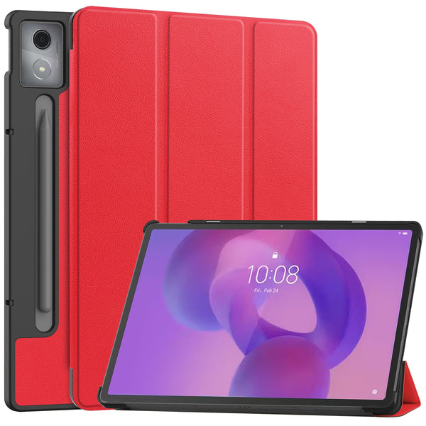 Lenovo Idea Tab Pro 12.7" Tri Fold PU Leather Case [Red]