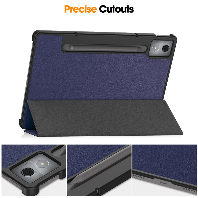 Lenovo Idea Tab Pro 12.7" Tri Fold PU Leather Case [Navy]