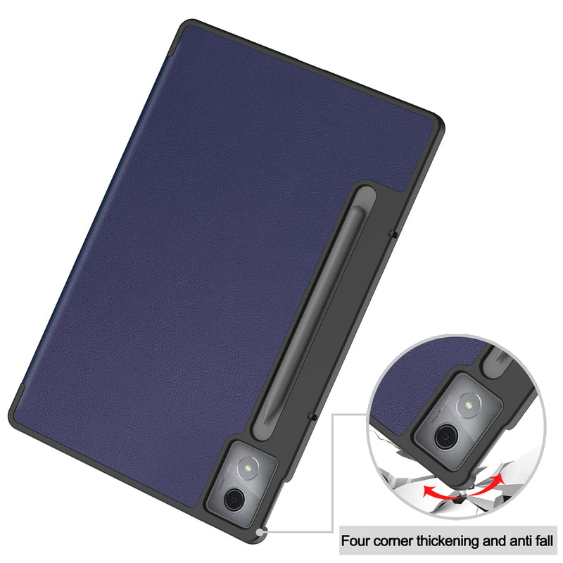Lenovo Idea Tab Pro 12.7" Tri Fold PU Leather Case [Navy]