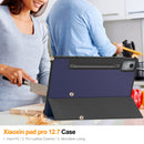 Lenovo Idea Tab Pro 12.7" Tri Fold PU Leather Case [Navy]