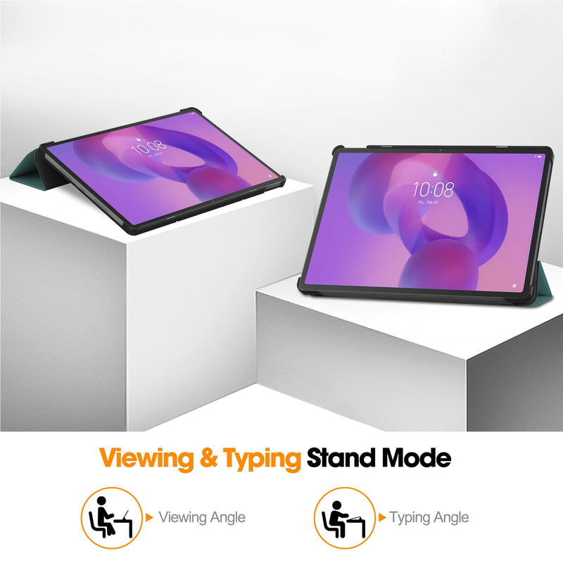 Lenovo Idea Tab Pro 12.7" Tri Fold PU Leather Case [Teal]