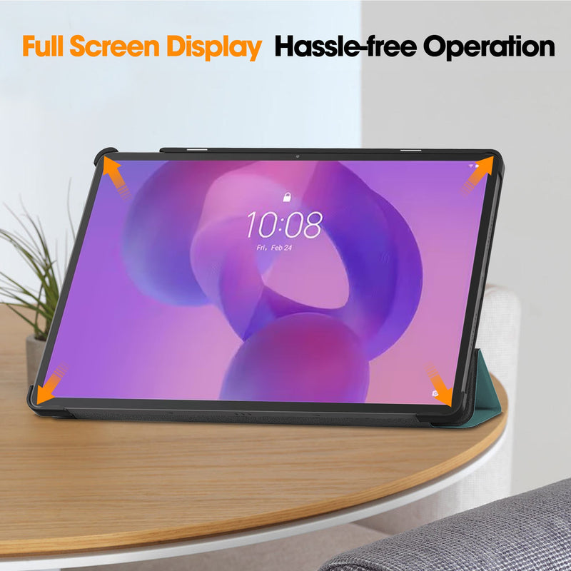 Lenovo Idea Tab Pro 12.7" Tri Fold PU Leather Case [Teal]