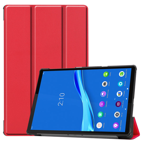 Lenovo Tab M10 FHD Plus TB-X606F Tri-Fold PU Case [Red]