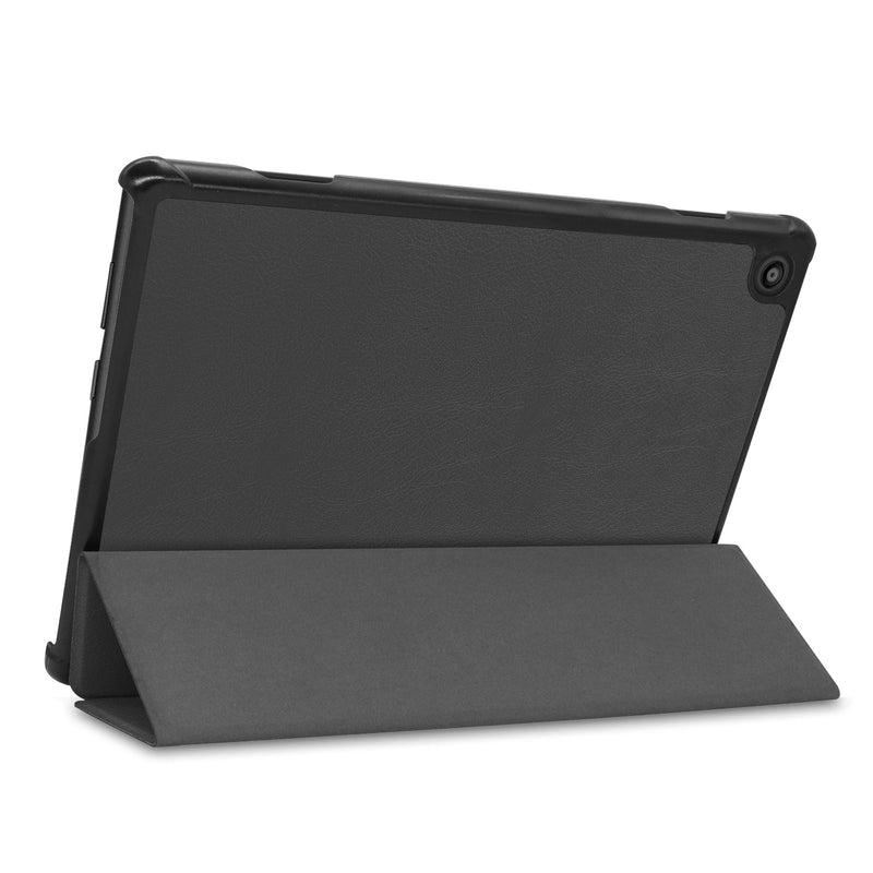 Lenovo Tab M10 FHD Rel TB-X605LC Tri-Fold PU Case [Black]