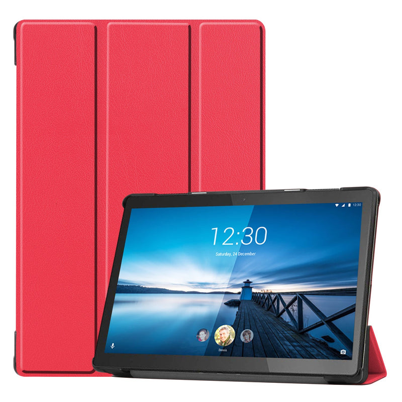 Lenovo Tab M10 FHD Rel TB-X605LC Tri-Fold PU Case [Red]