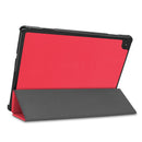 Lenovo Tab M10 FHD Rel TB-X605LC Tri-Fold PU Case [Red]