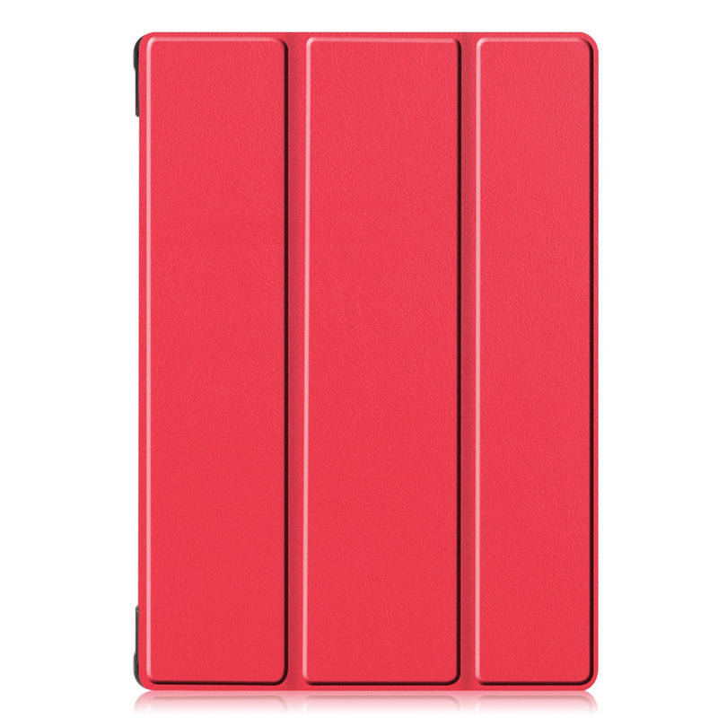 Lenovo Tab M10 FHD Rel TB-X605LC Tri-Fold PU Case [Red]