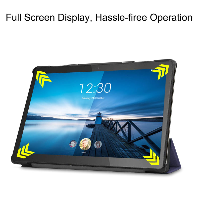 Lenovo Tab M10 FHD Rel TB-X605LC Tri-Fold PU Case [Navy]