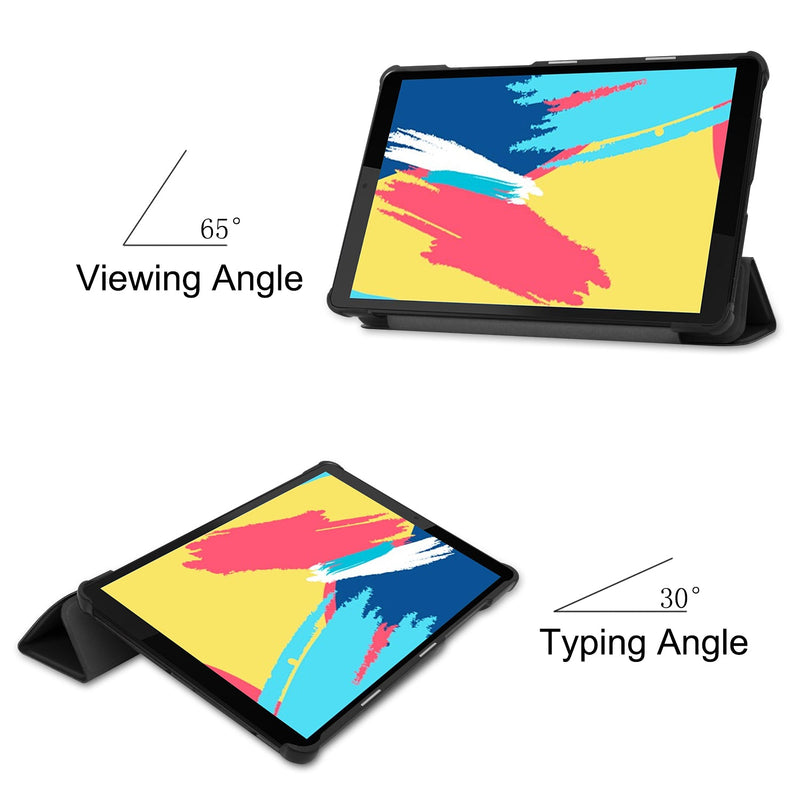Lenovo Tab M8 FHD TB-8705F Tri-Fold PU Case [Black]