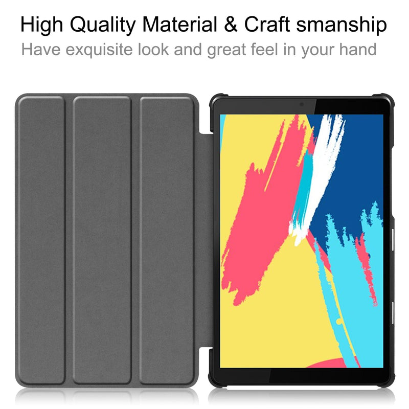Lenovo Tab M8 FHD TB-8705F Tri-Fold PU Case [Black]