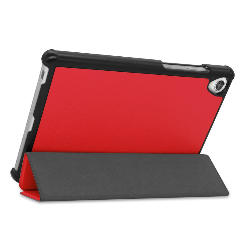 Lenovo Tab M8 FHD TB-8705F Tri-Fold PU Case [Red]