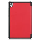 Lenovo Tab M8 FHD TB-8705F Tri-Fold PU Case [Red]