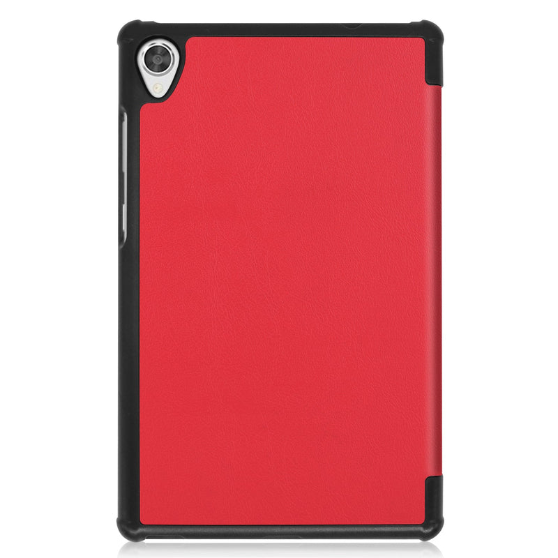 Lenovo Tab M8 FHD TB-8705F Tri-Fold PU Case [Red]