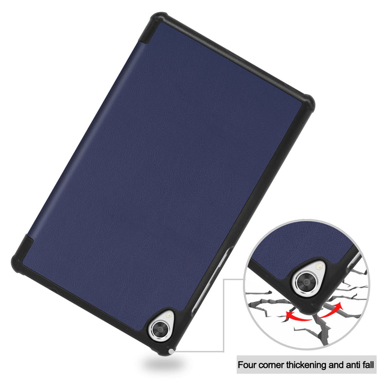 Lenovo Tab M8 FHD TB-8705F Tri-Fold PU Case [Navy]
