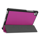 Lenovo Tab M8 FHD TB-8705F Tri-Fold PU Case [Purple]
