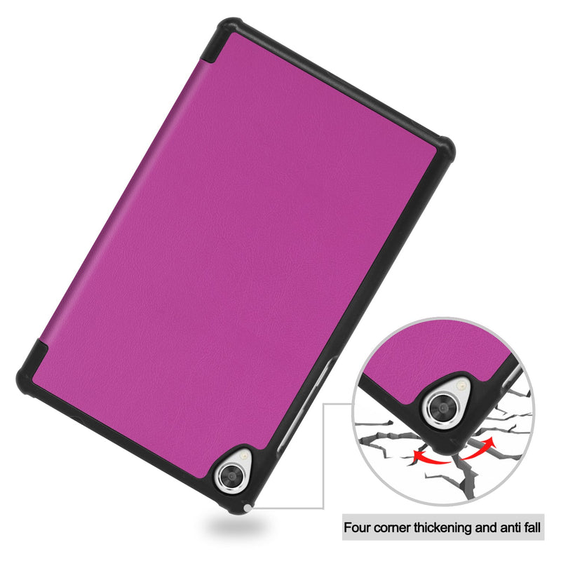 Lenovo Tab M8 (3rd Gen) TB-8506F Tri-Fold PU Case [Purple]