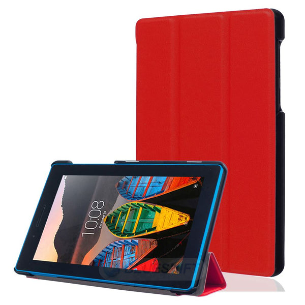 Lenovo Tab 3 A7-10 710F Tri-Fold PU Case [Red]
