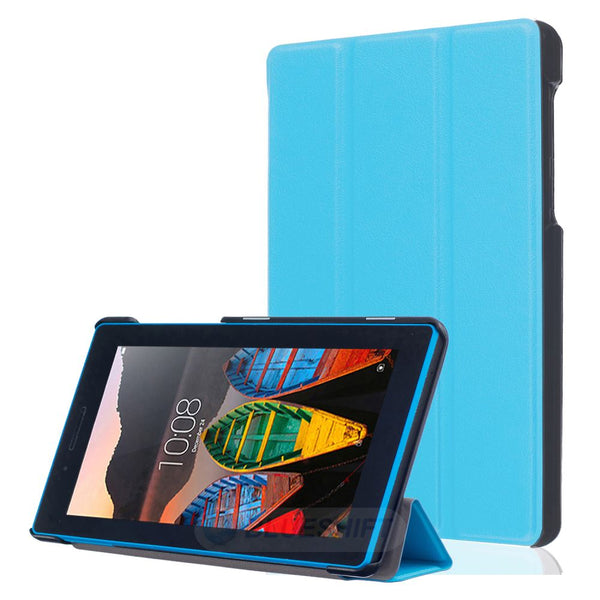 Lenovo Tab 3 A7-10 710F Tri-Fold PU Case [LightBlue]