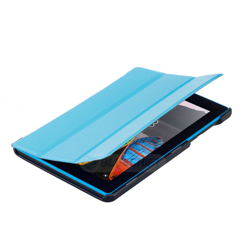 Lenovo Tab 3 A7-10 710F Tri-Fold PU Case [LightBlue]