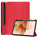 Samsung Tab S8+ Case Tri-Fold Pen Holder (Red)