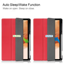 Samsung Tab S7 FE Case Tri-Fold Pen Holder (Red)
