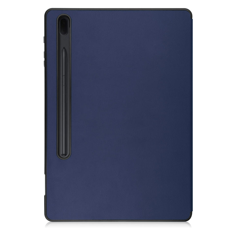 Samsung Tab S8+ Case Tri-Fold Pen Holder (Navy)
