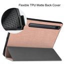 Samsung Tab S8+ Case Tri-Fold Pen Holder (RoseGold)