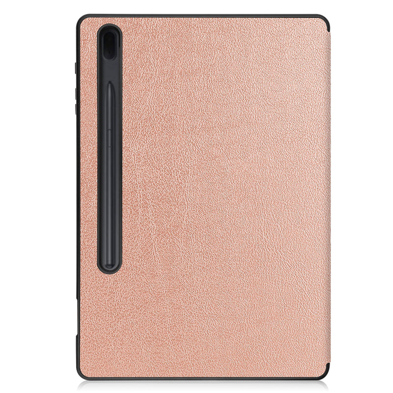 Samsung Tab S7 FE Case Tri-Fold Pen Holder (RoseGold)