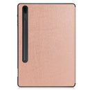 Samsung Tab S8+ Case Tri-Fold Pen Holder (RoseGold)