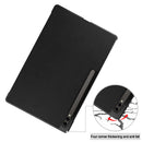 Samsung Galaxy Tab S10 Ultra Tri Fold PU Leather Case [Black]