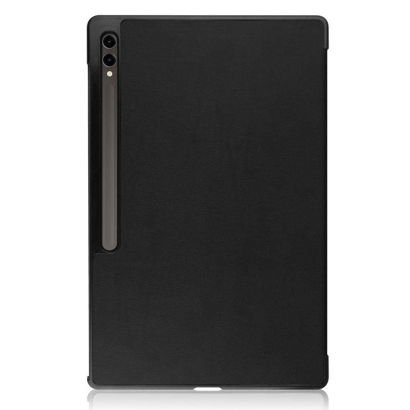 Samsung Galaxy Tab S10 Ultra Tri Fold PU Leather Case [Black]