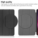 Samsung Galaxy Tab S10 Ultra Tri Fold PU Leather Case [Black]