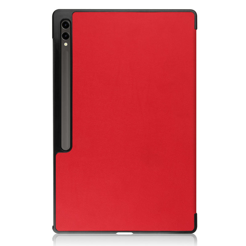 Samsung Galaxy Tab S10 Ultra Tri Fold PU Leather Case [Red]
