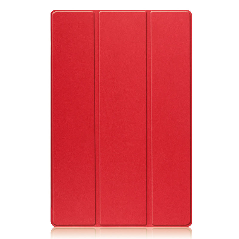 Samsung Galaxy Tab S10 Ultra Tri Fold PU Leather Case [Red]